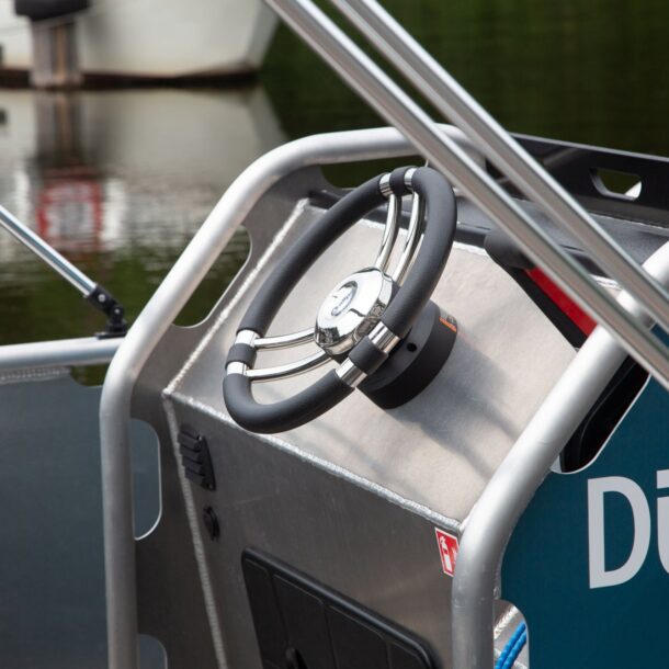 Closeup van een Dudockx boot