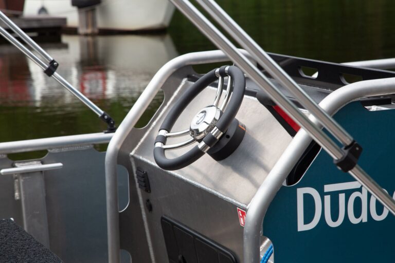 Closeup van een Dudockx boot